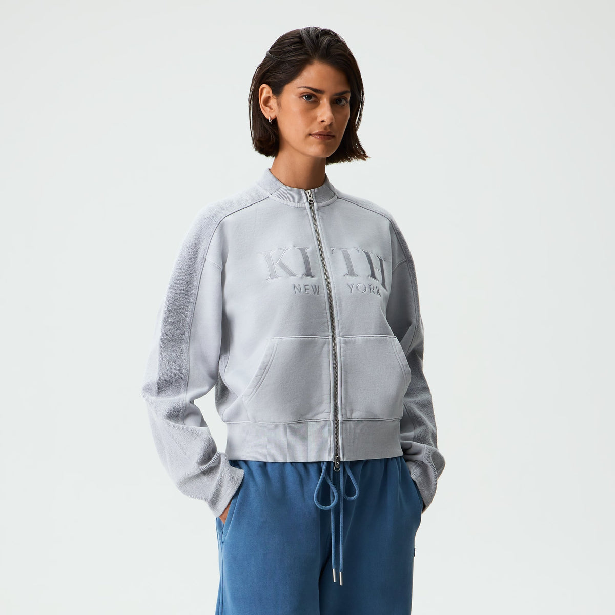 Kith Women Peige Paneled Oversized Zip Jacket - Atom - PH
