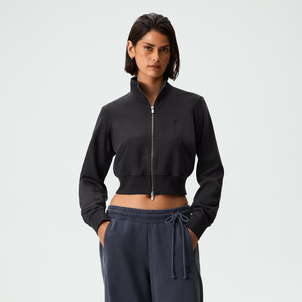 Kith Women Cenat Cropped Track Zip - Black - PH