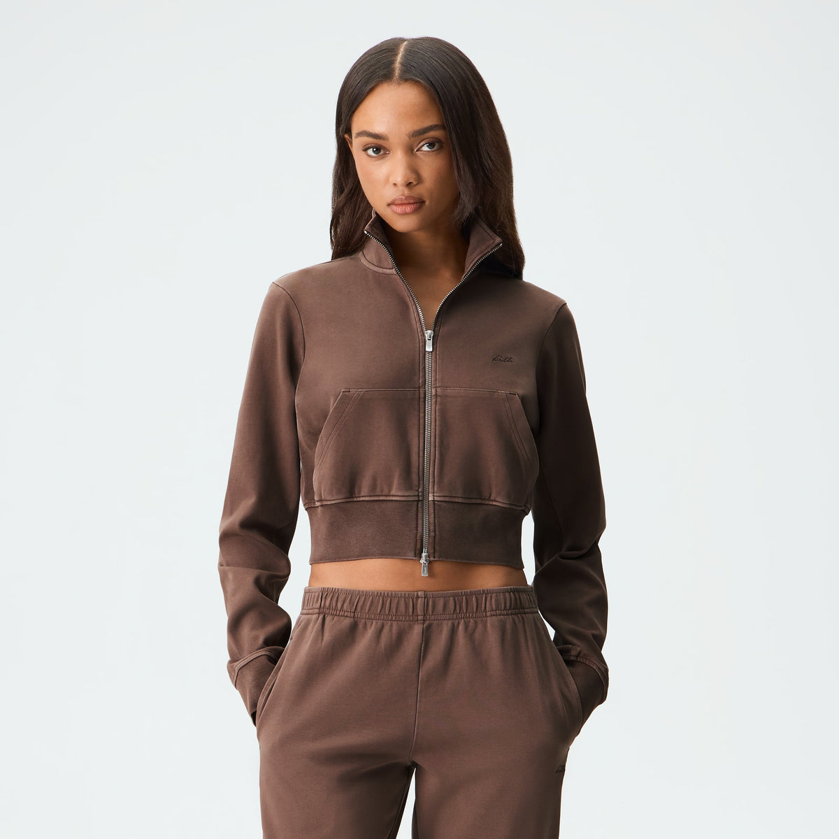 Kith Women Cenat Cropped Track Zip - Permanent