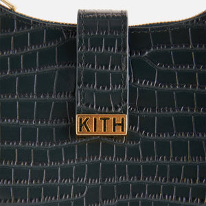 Kith Women Mini Saddle Bag in Croc Deboss Leather - Stadium