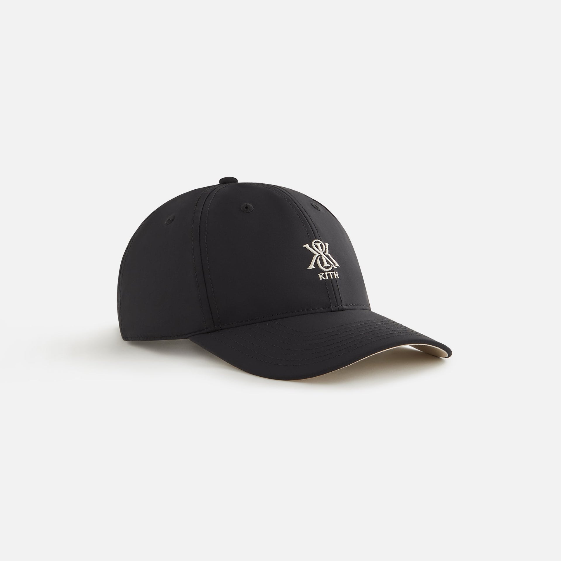 Kith Women Crest Embroidered Nylon Classic Cap - Black