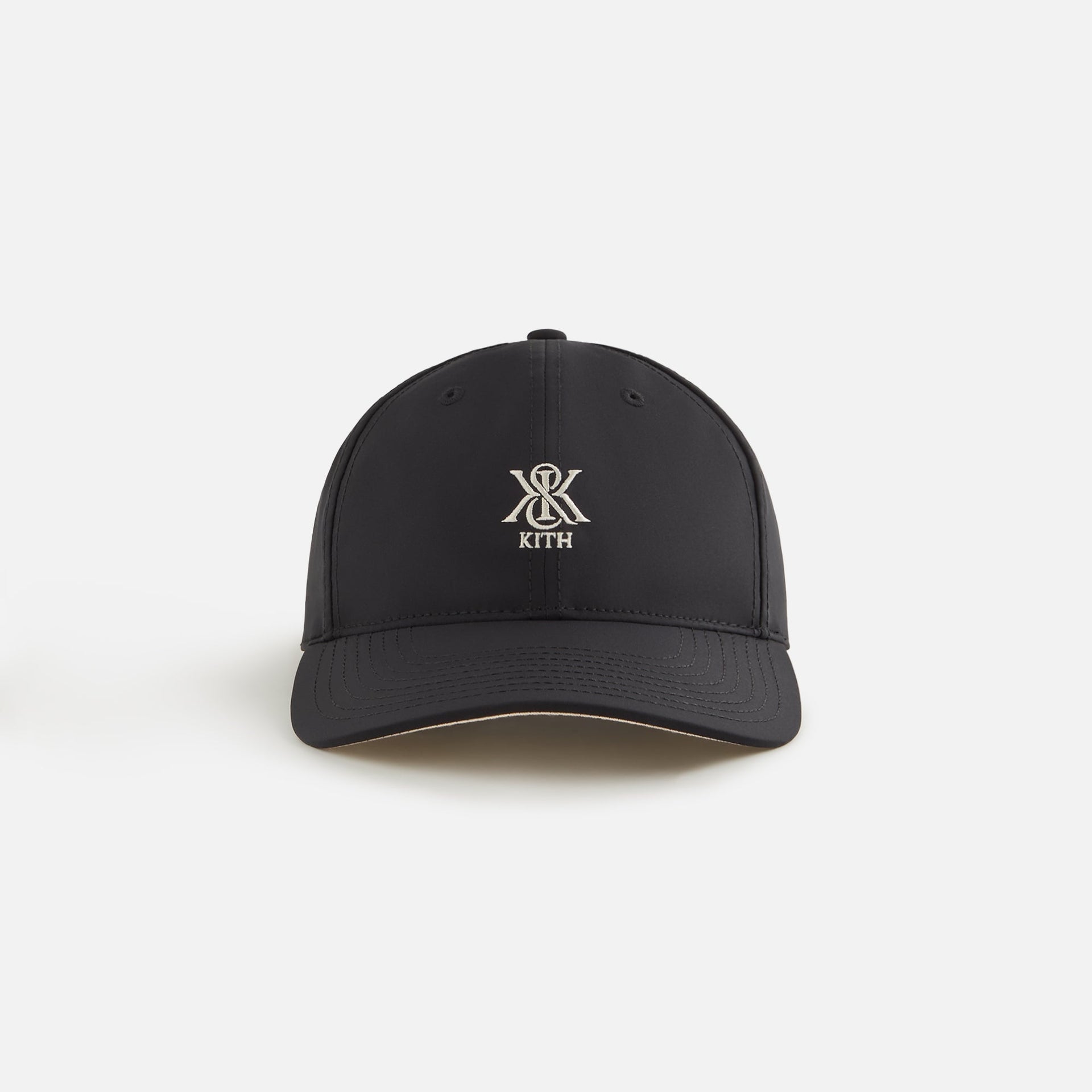 Kith Women Crest Embroidered Nylon Classic Cap - Black PH