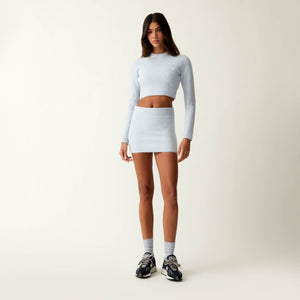 Kith Women Arys Plush Rib Mini Skirt - Kyanite PH