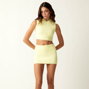 Kith Women Arys Plush Rib Mini Skirt - Tart PH