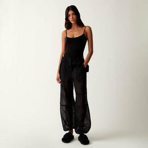 Kith Women Nuru Sheer Parachute Pant - Black PH