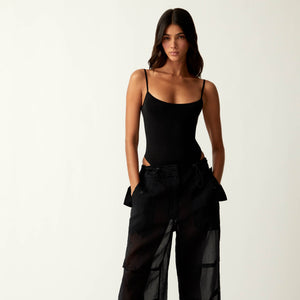 Kith Women Nuru Sheer Parachute Pant - Black PH