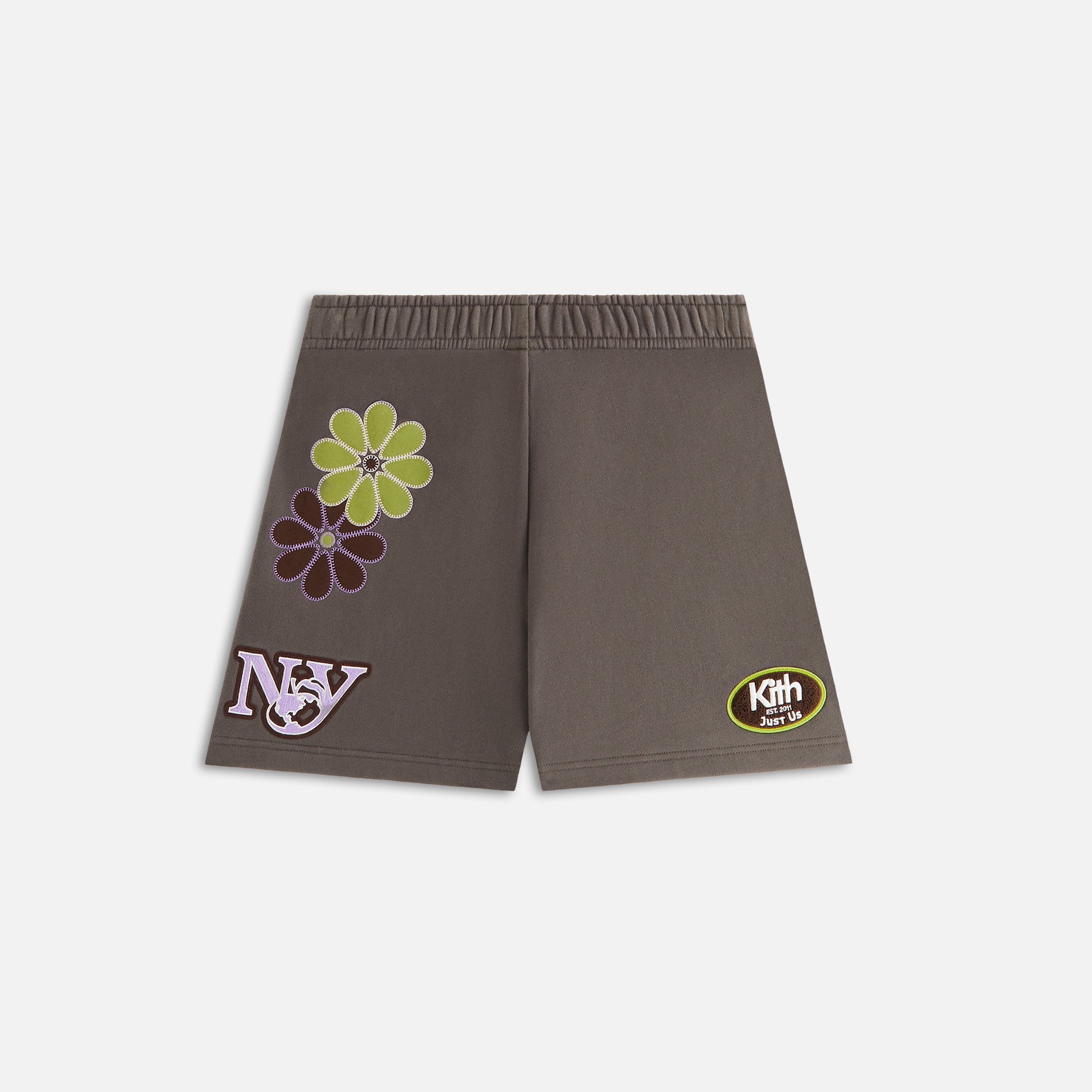 Kith Women Rayne Floral Sweatshort - Hematite – Kith Canada