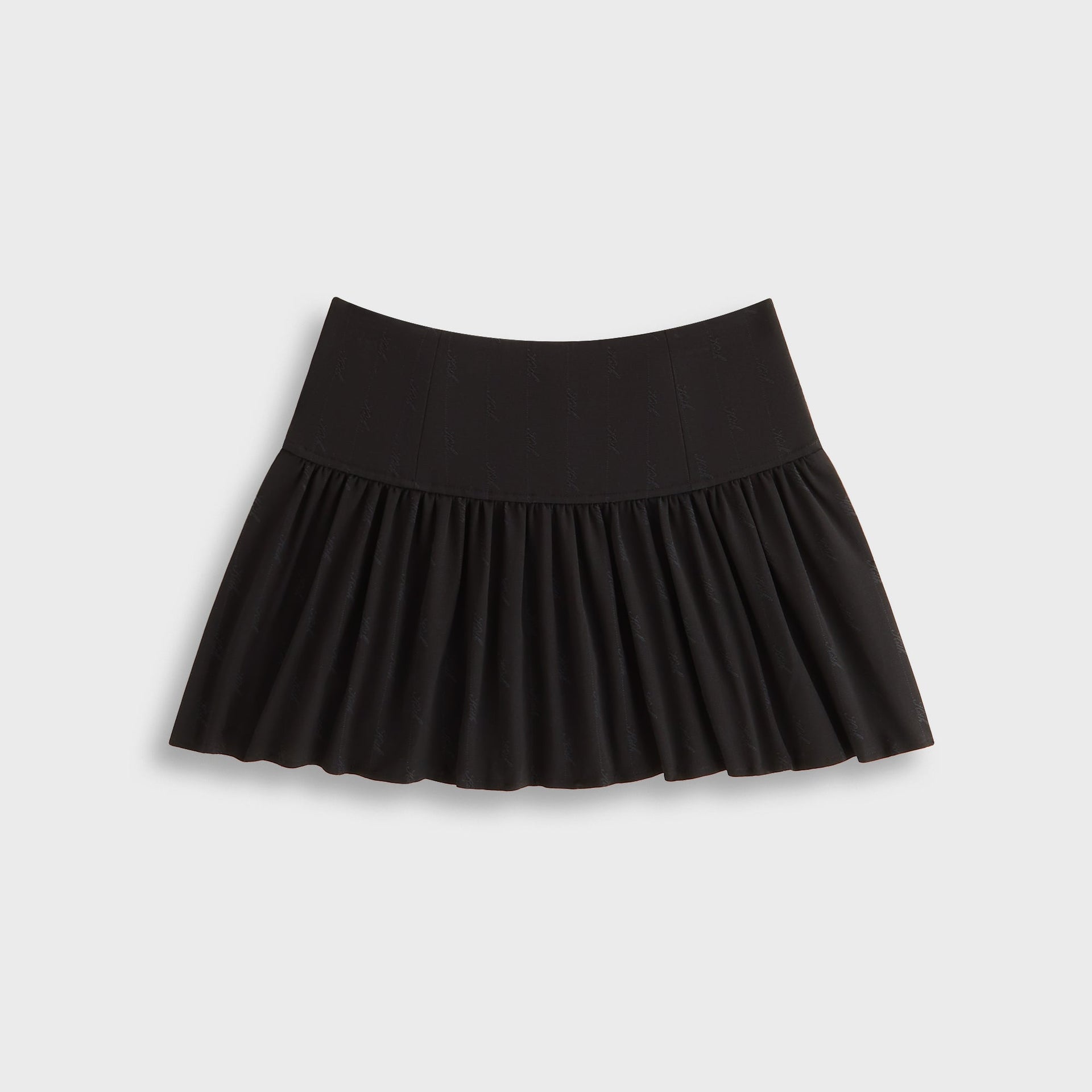 Kith Women Riko Script Faille Mini Skirt - Black - PH