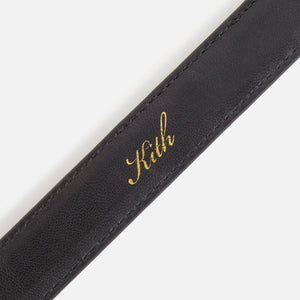 Kith Women Monogram Debossed Saffiano Belt With Pouch - Black