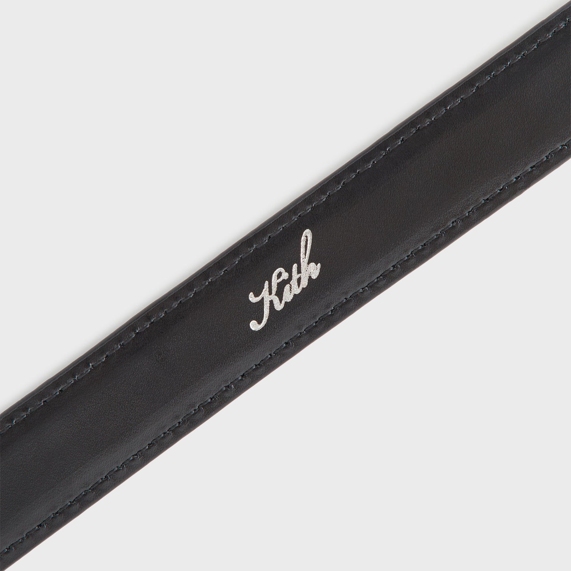 Kith Women Monogram Debossed Suede Belt - Black - PH