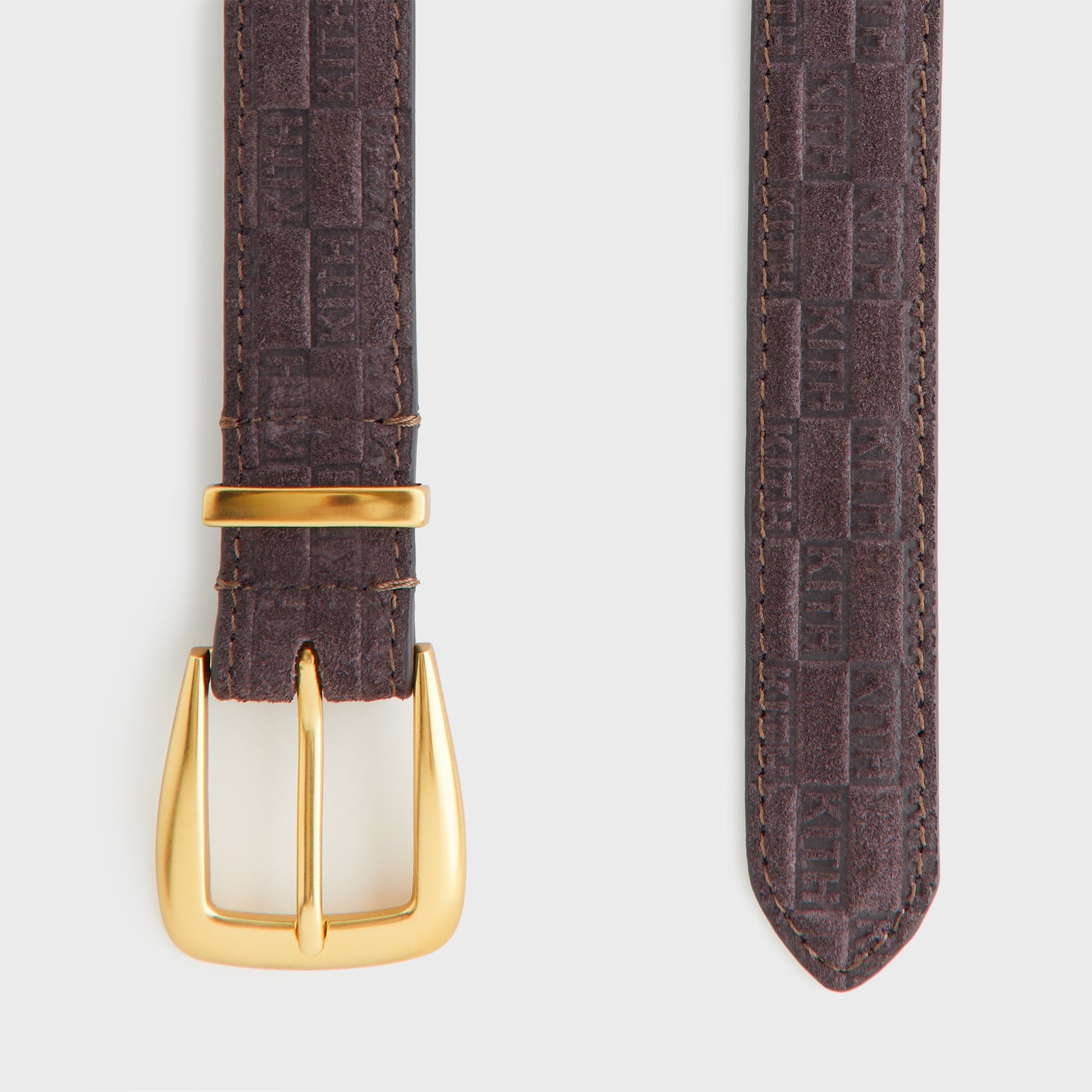 Kith Women Monogram Debossed Suede Belt - Incognito - PH