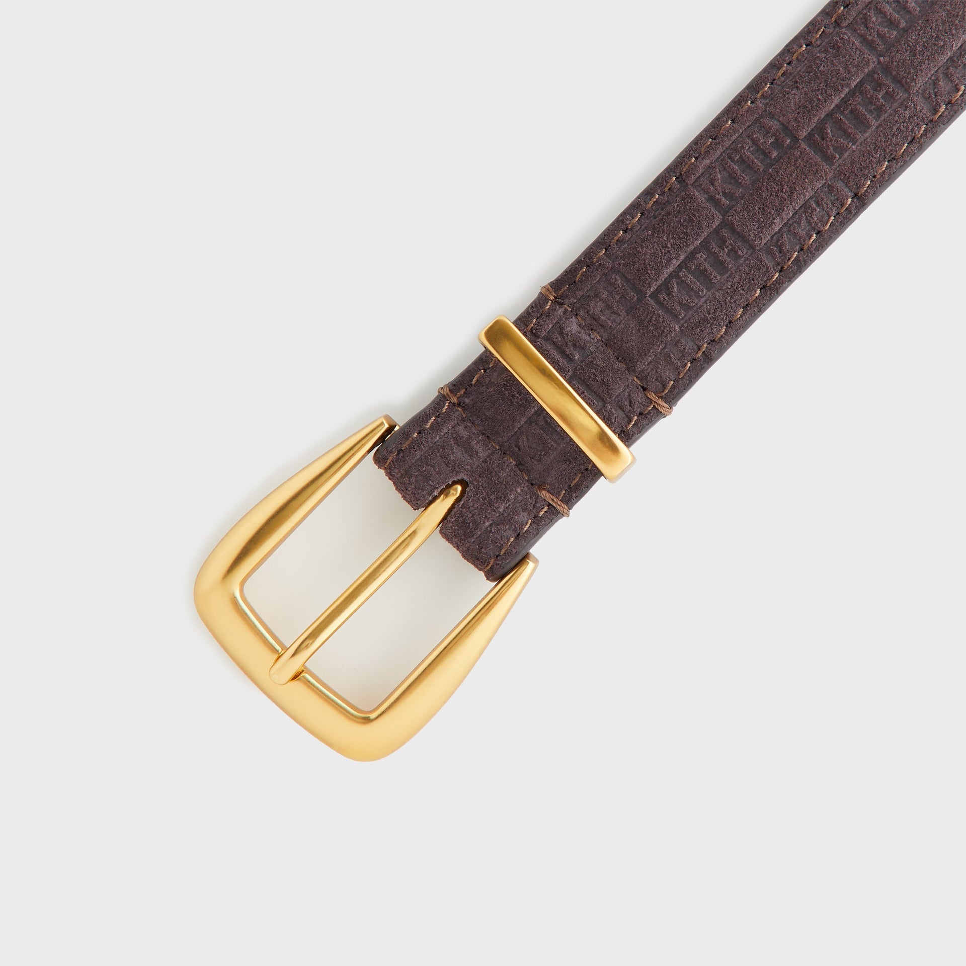 Kith Women Monogram Debossed Suede Belt - Incognito - PH
