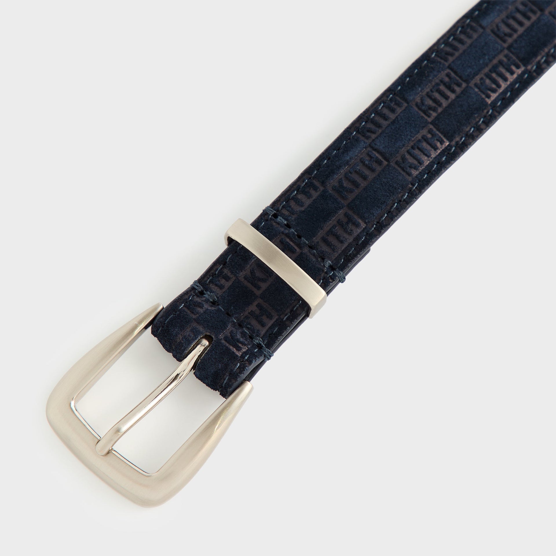 Kith Women Monogram Debossed Suede Belt - Ink - PH