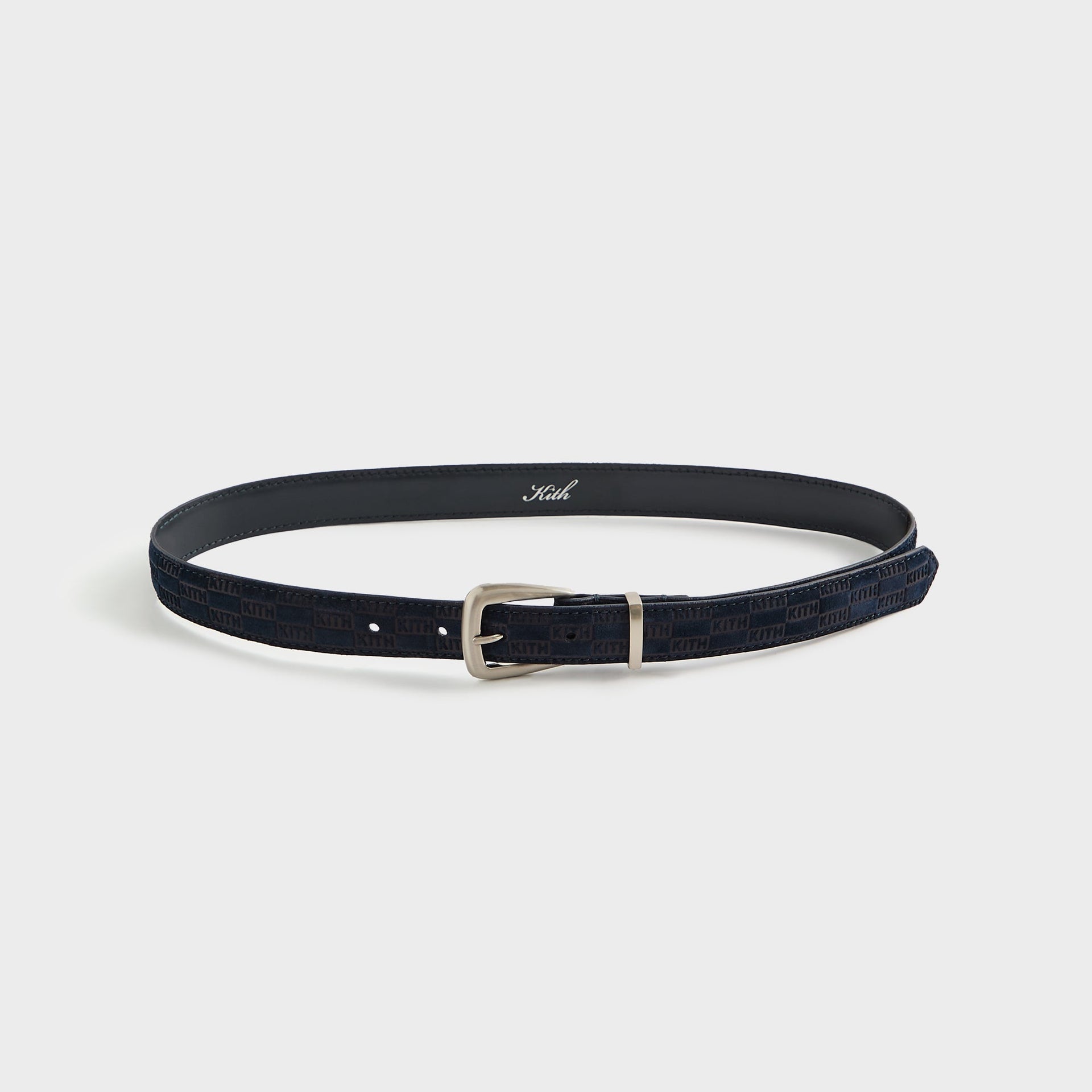 Kith Women Monogram Debossed Suede Belt - Ink - PH