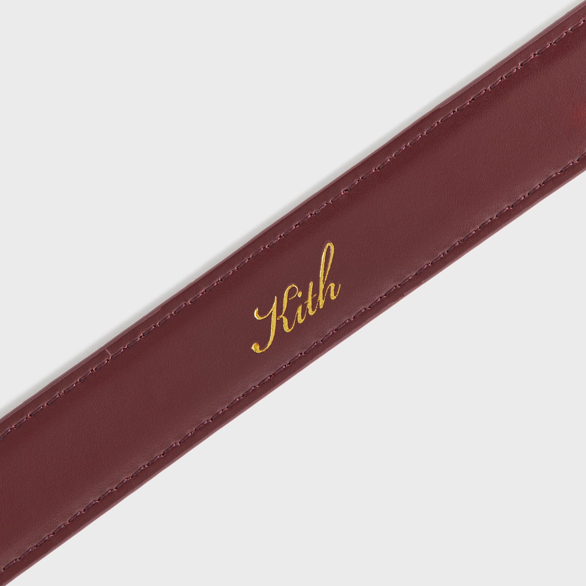 Kith Women Monogram Debossed Suede Belt - Magma - PH
