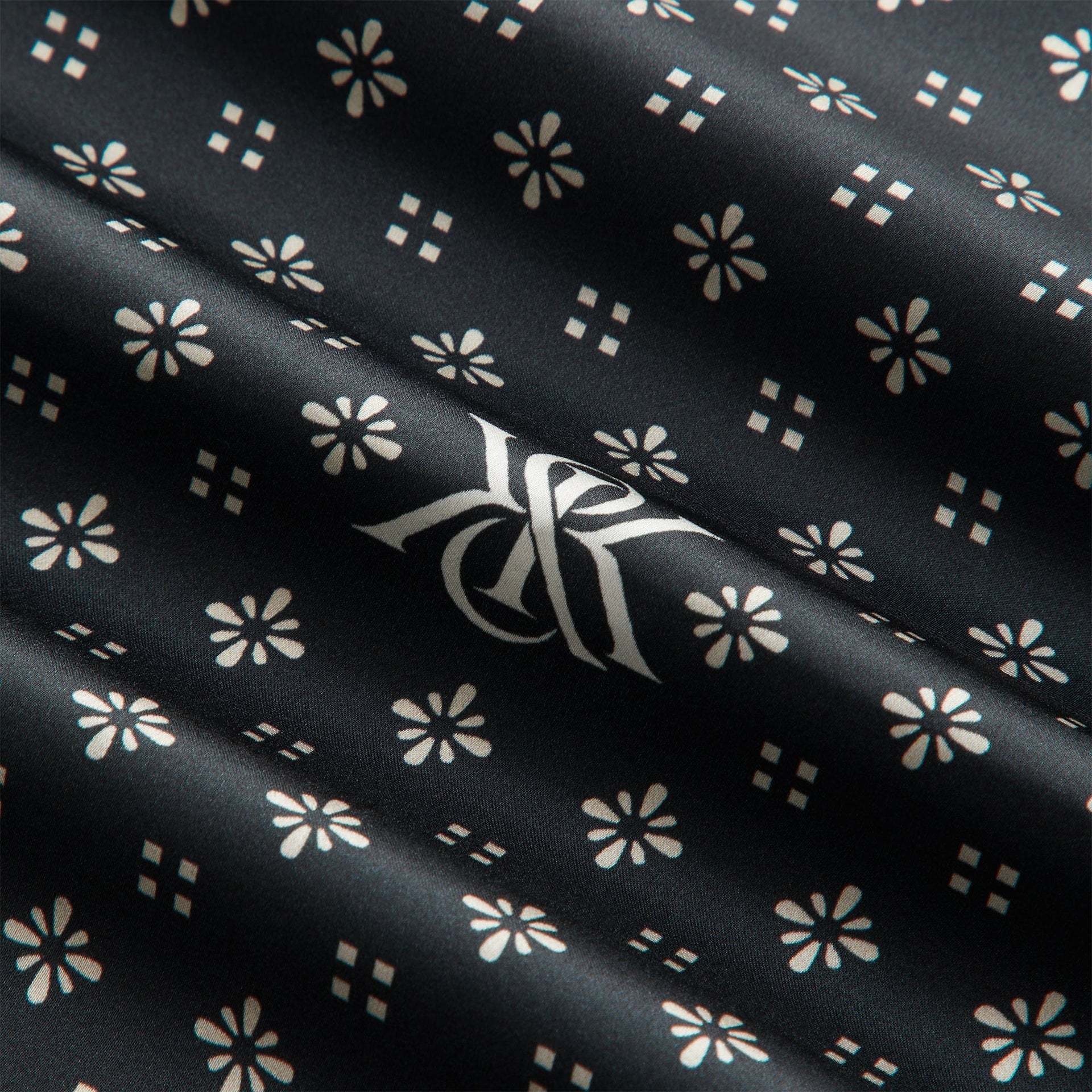 Kith Women Printed Paisley Silk Bandana - Black Beauty - PH