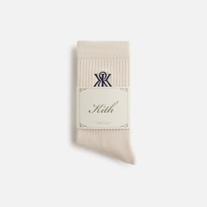 Kith Women Crest Cotton Socks - Muslin