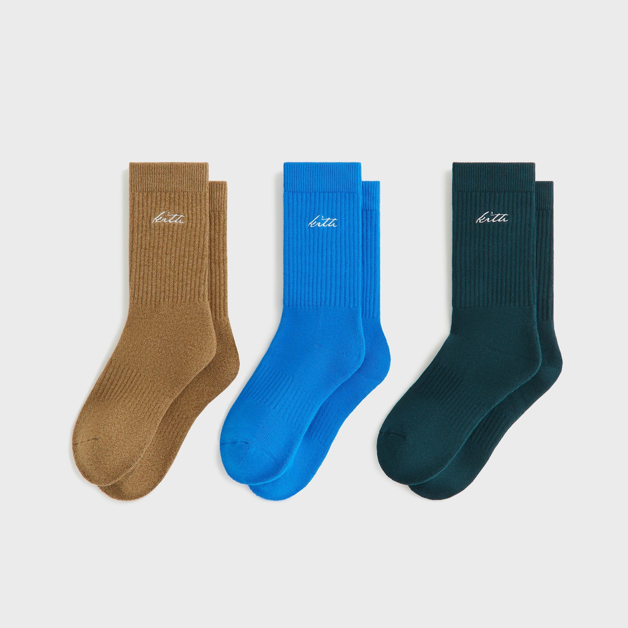 Kith Women Autograph 3-Pack Classic Crew Socks - Multi – Kith Canada