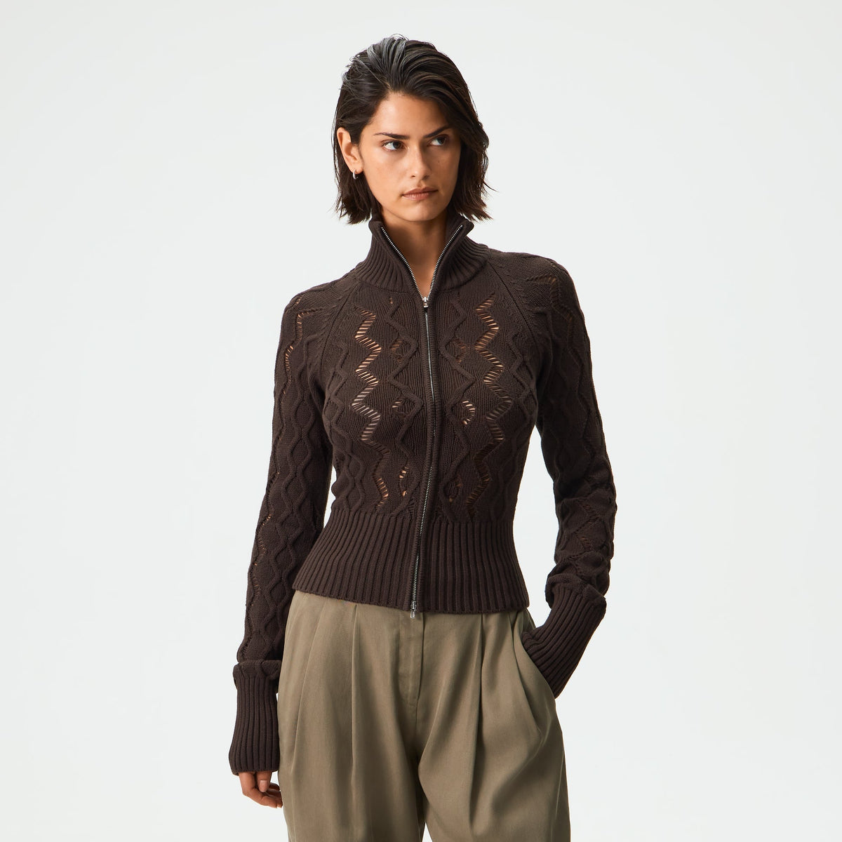Kith Women Ina II Crochet Cable Zip Track - Incognito - PH