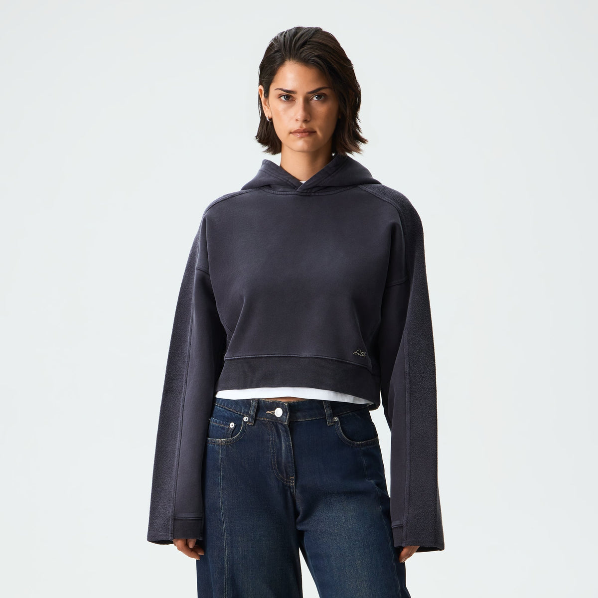 Kith Women Elvina Paneled Hoodie - Black - PH