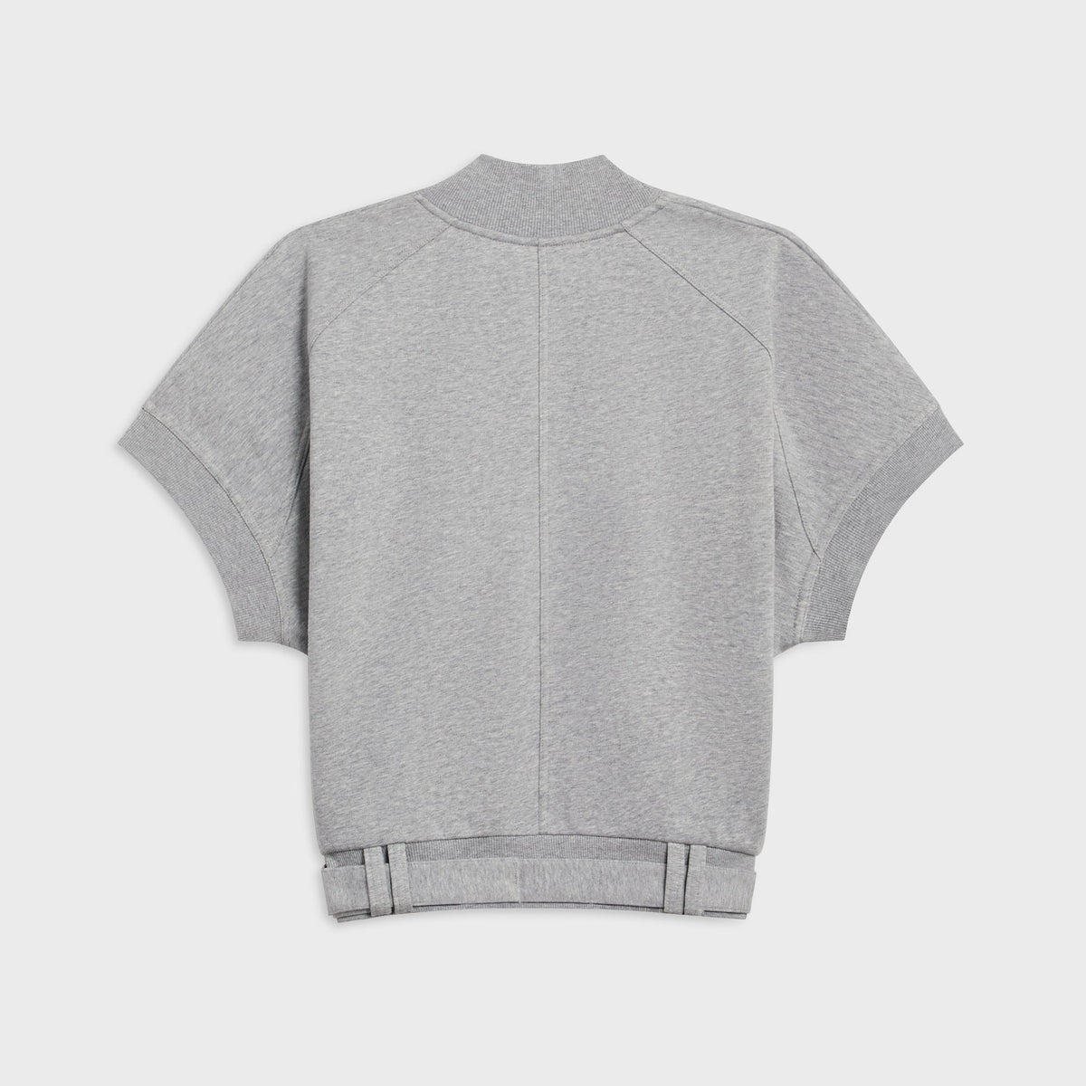 Kith Women Opal Moto Dolman Short Sleeve - Cool Heather Grey - PH