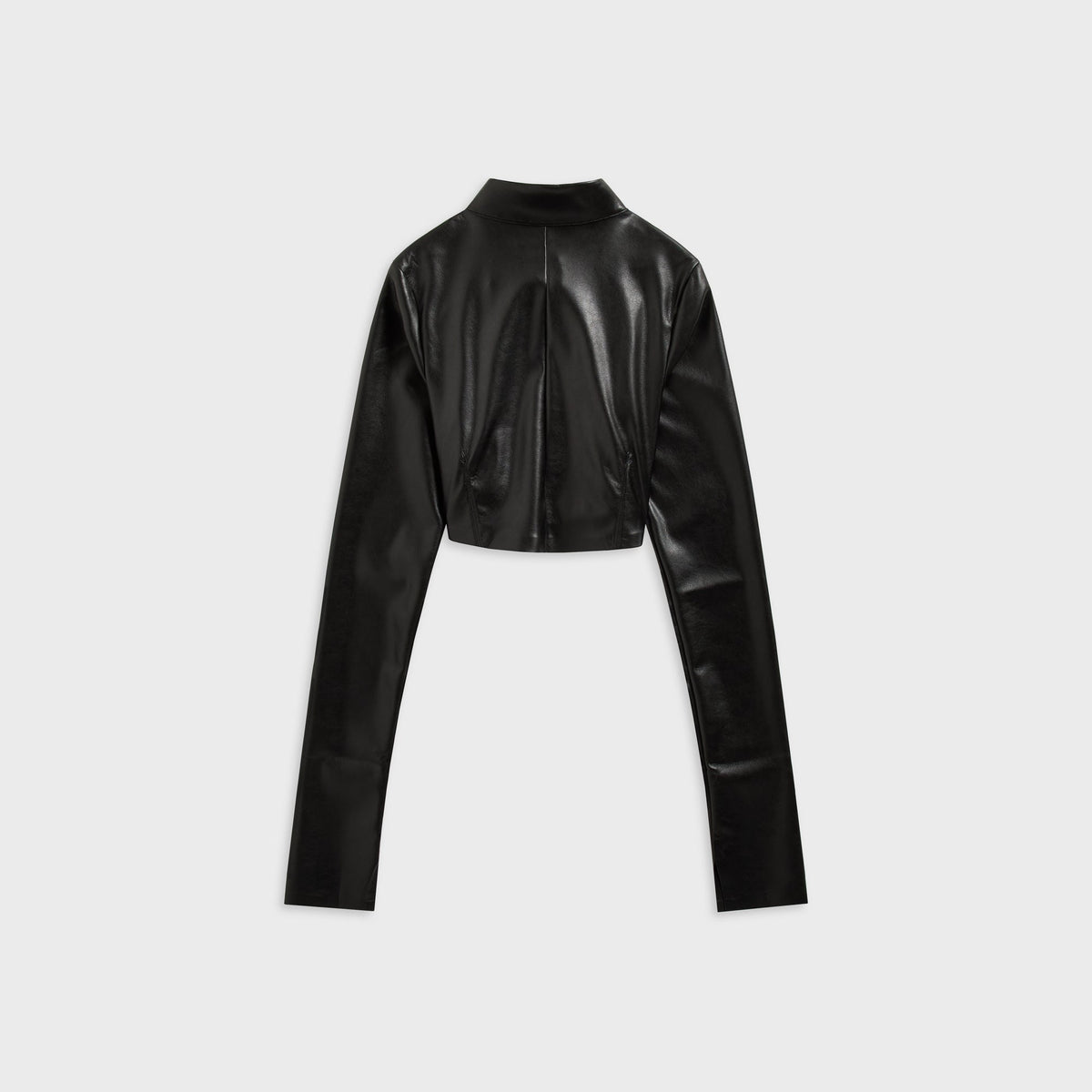 Kith Women Duri Faux Leather Asymmetrical Zip Top - Black - PH