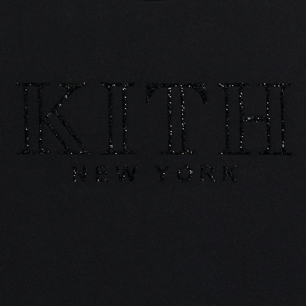 Kith Women Ashwin Crystal Serif Crewneck - Black