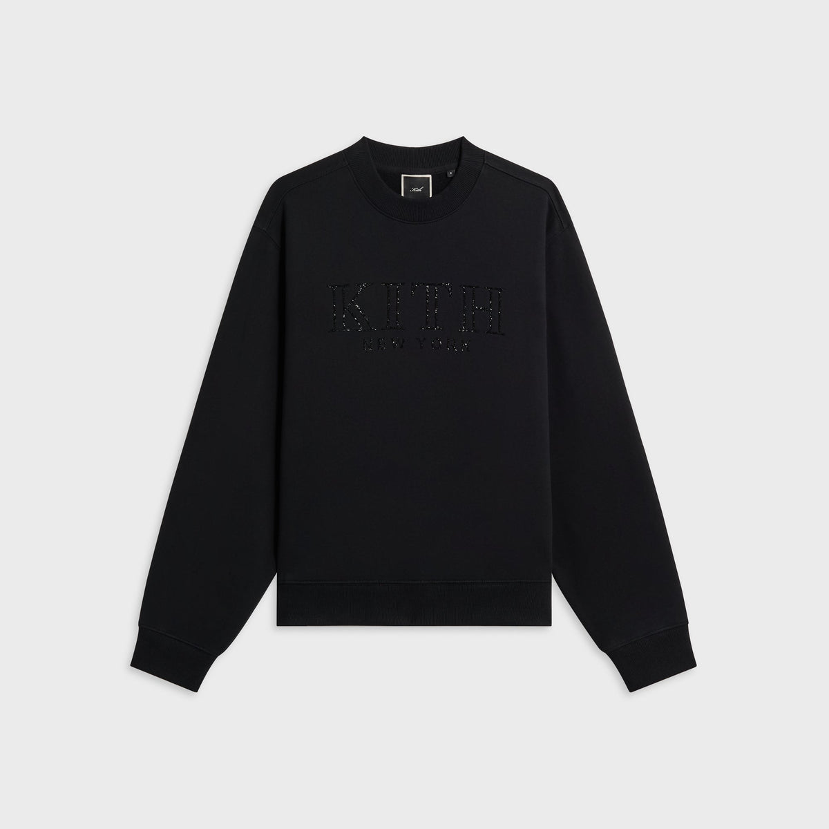 Kith Women Ashwin Crystal Serif Crewneck - Black - PH