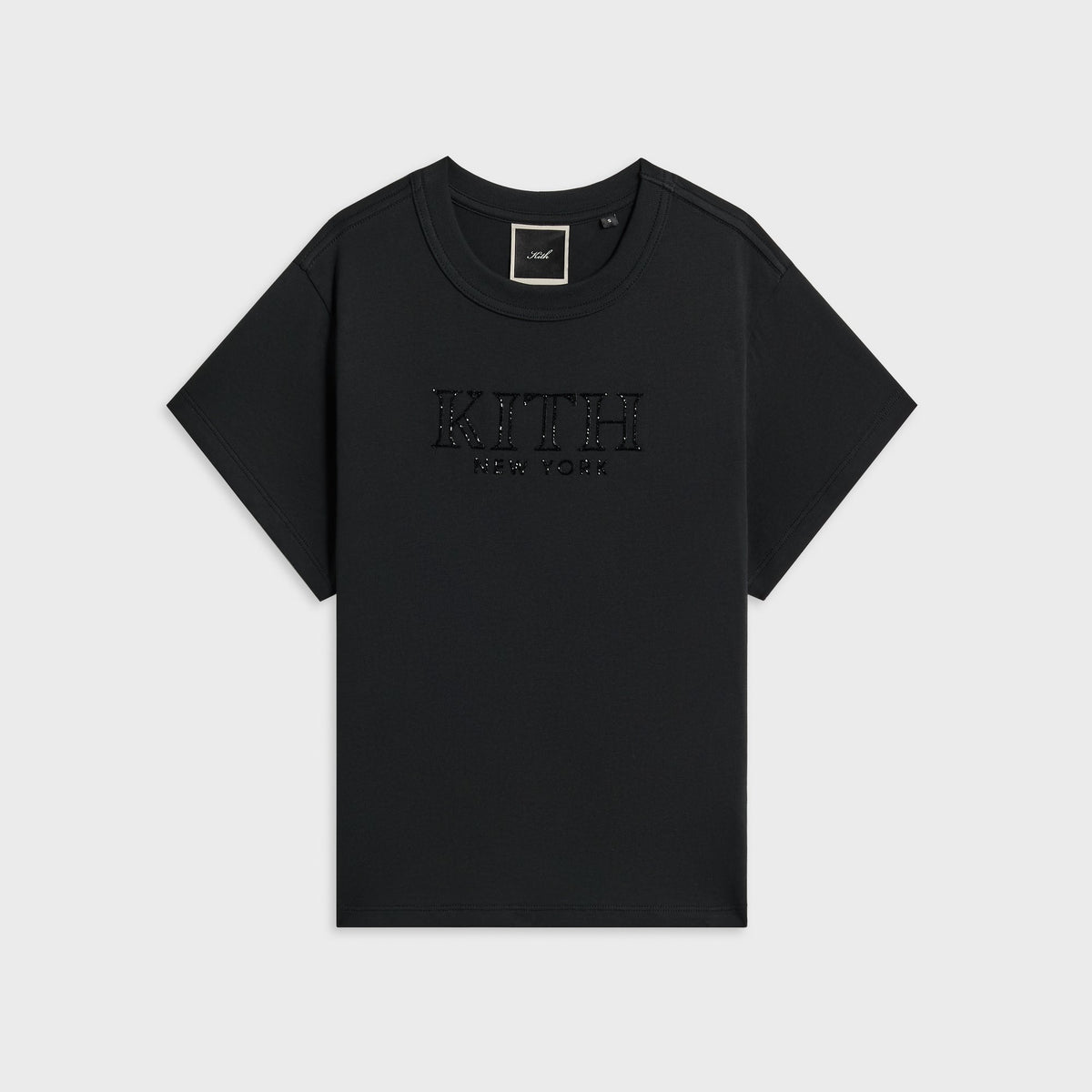 Kith Women Mulberry Vintage Crystal Serif Tee - Black