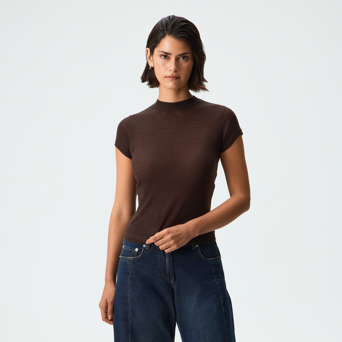 Kith Women Mulberry IV Wool Jersey Tee - Incognito - PH