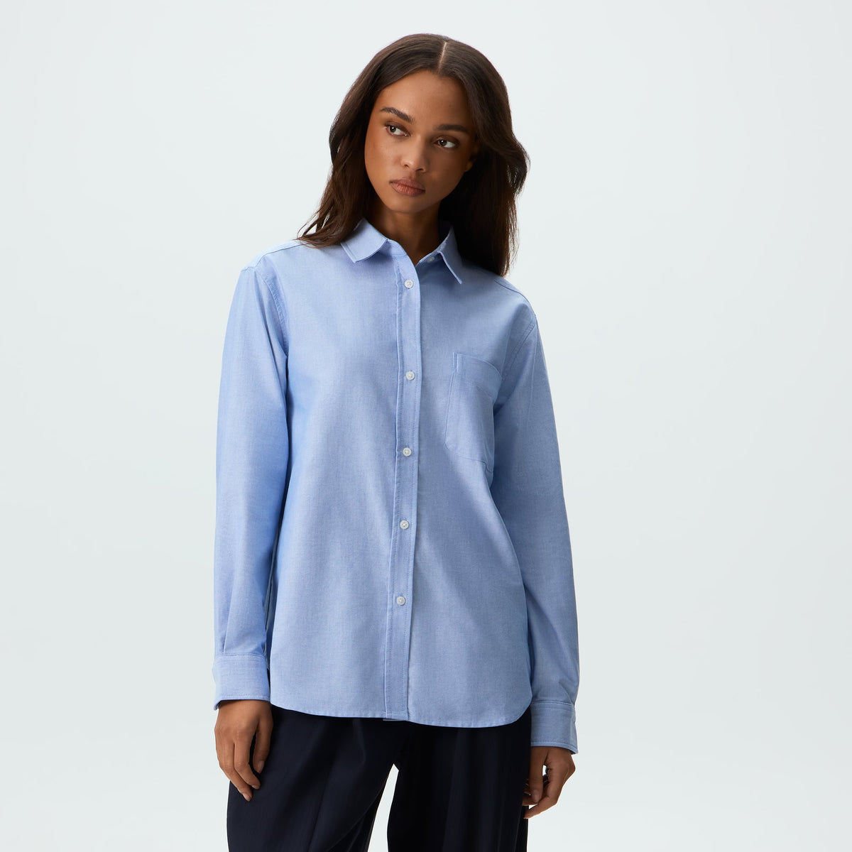 Kith Women Ora II Oxford Shirt - Moonstone
