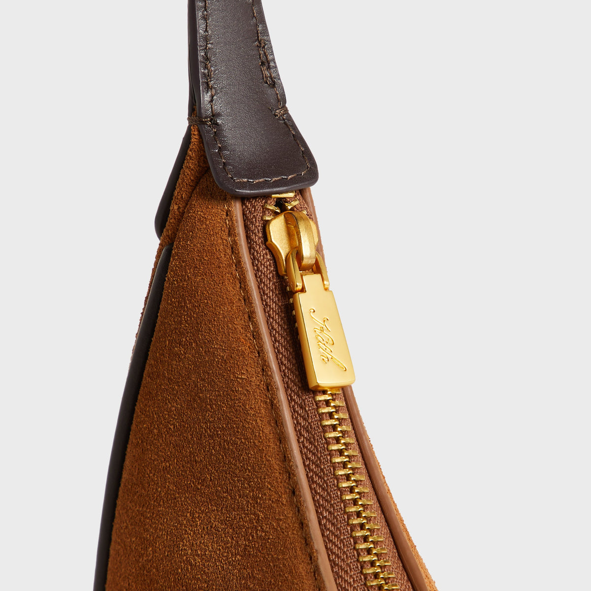 Kith Women Imana Suede Mix Crescent Shoulder Bag - Argil