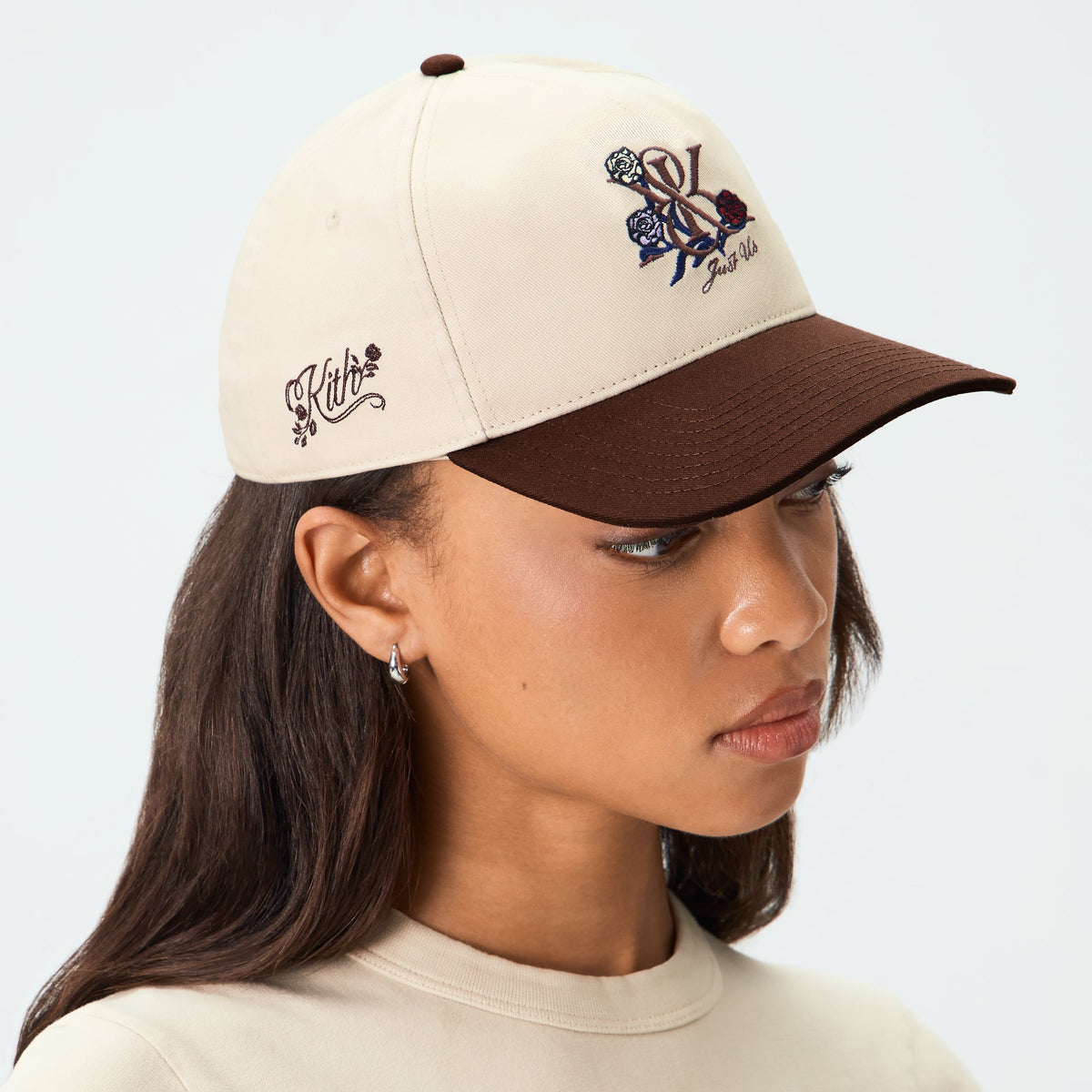 Kith Women Two Tone Kith Crest Pinch Crown Cap - Incognito
