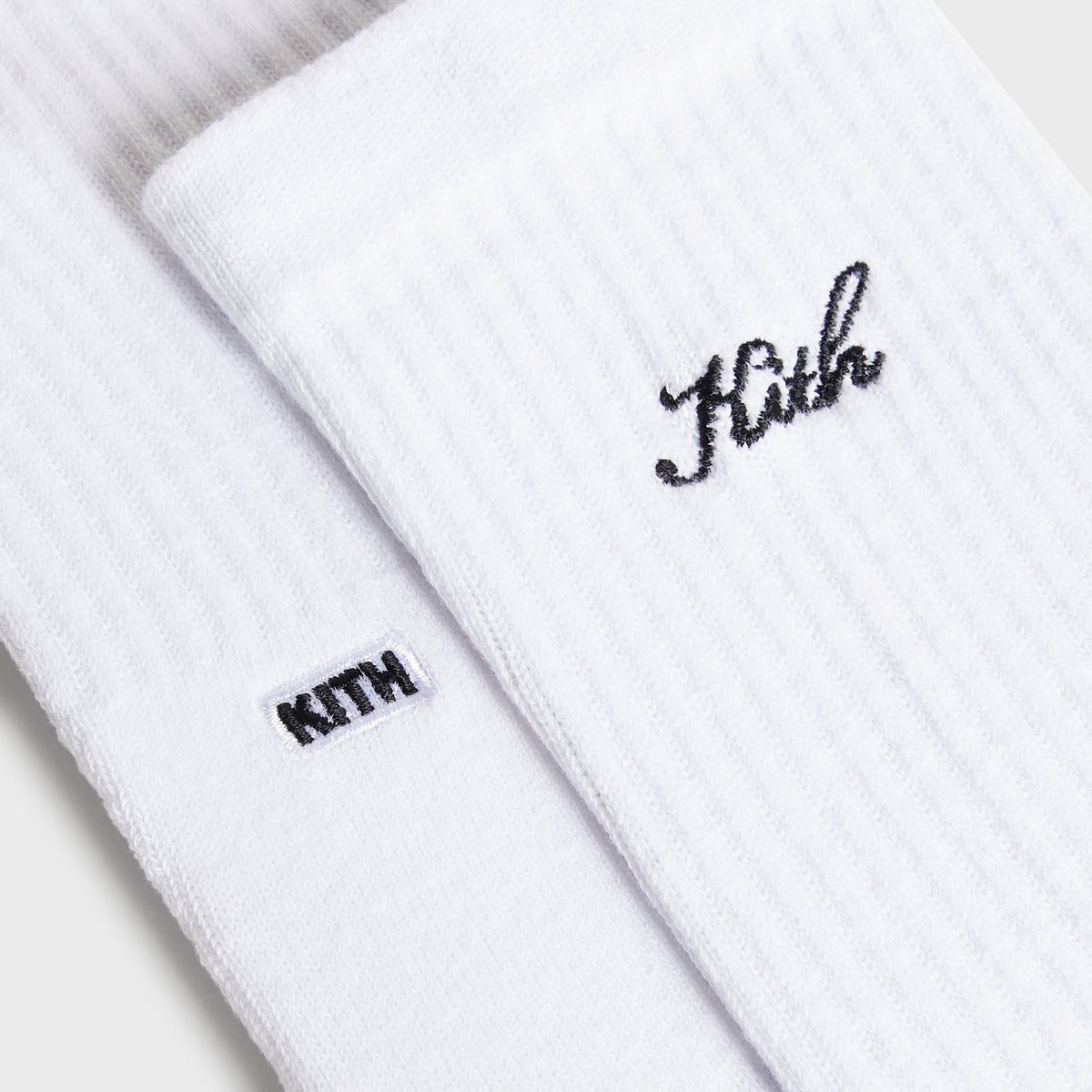 Kith Women Cotton Lightweight Crew Tabi Socks - White - PH