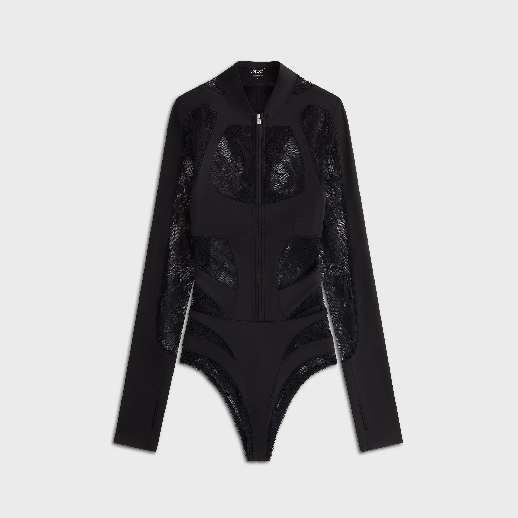 kith women monogram body suit black 黒 Bodysuits | Kith Canada