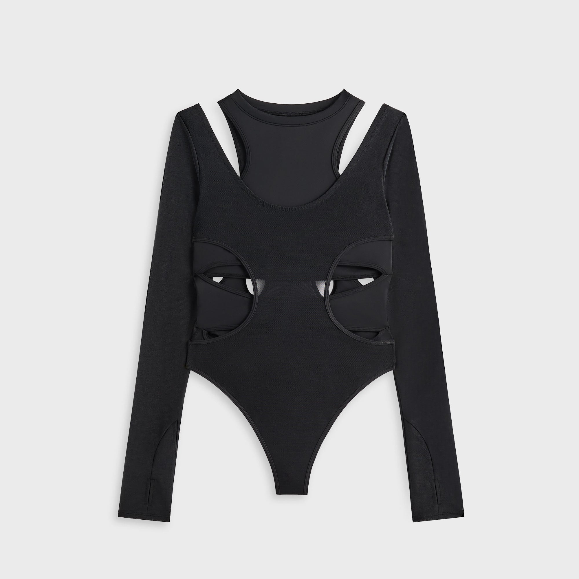 kith women monogram body suit black 黒 Bodysuits | Kith Canada