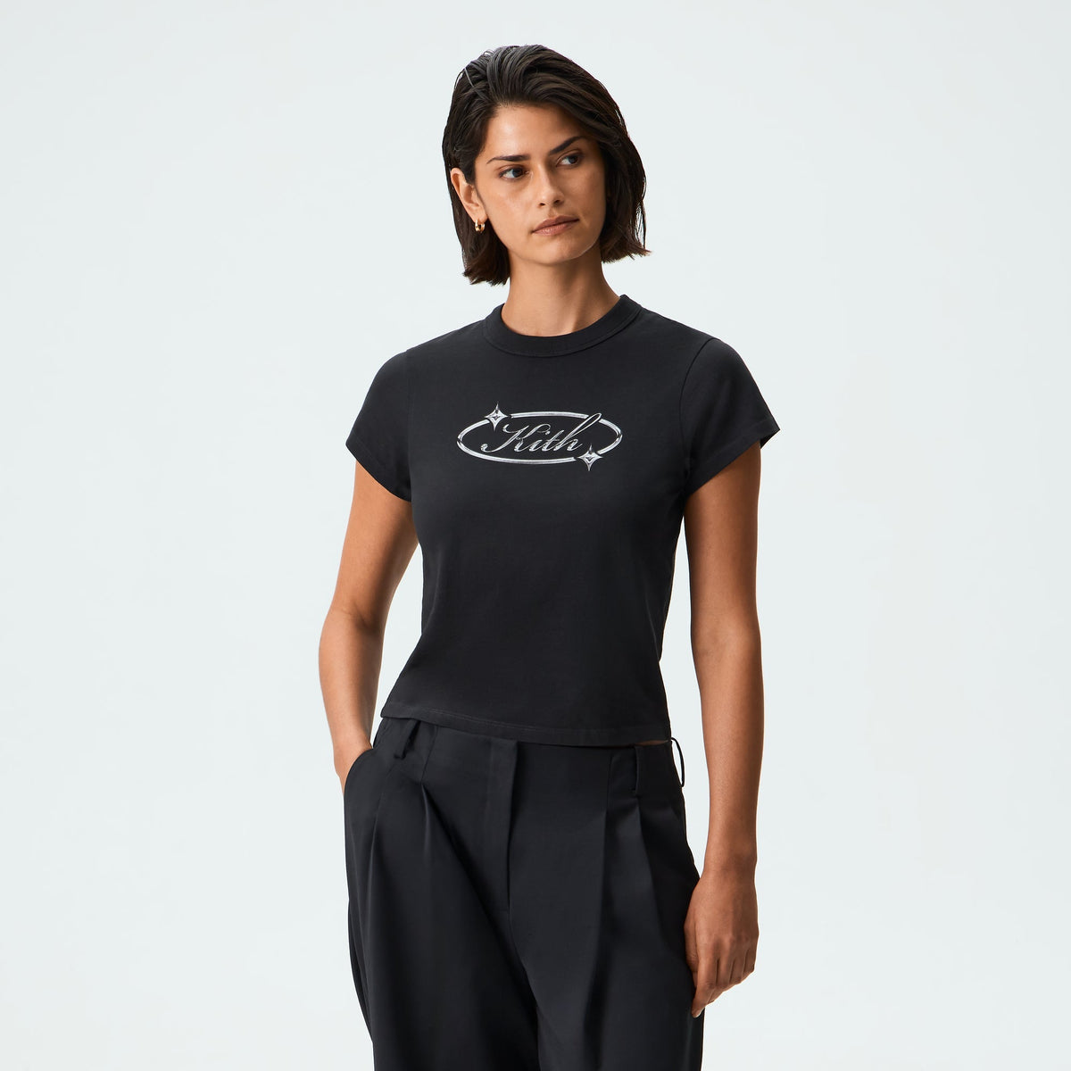 Kith Women Mulberry Vintage Monochrome Tee - Black - PH