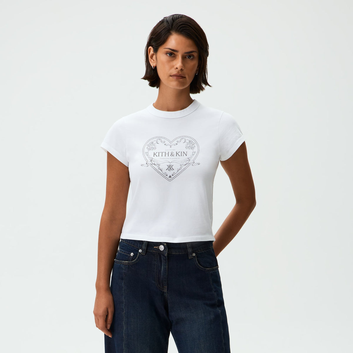Kith Women Mulberry Vintage Filigree Tee - White - PH