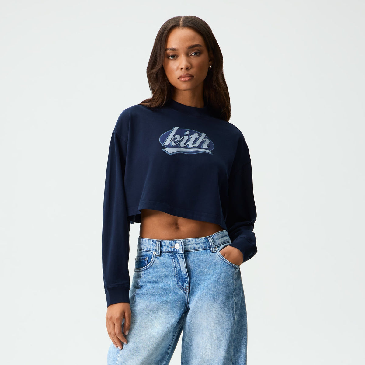 Kith Women Jasper Fastball Long Sleeve Tee - Placid - PH