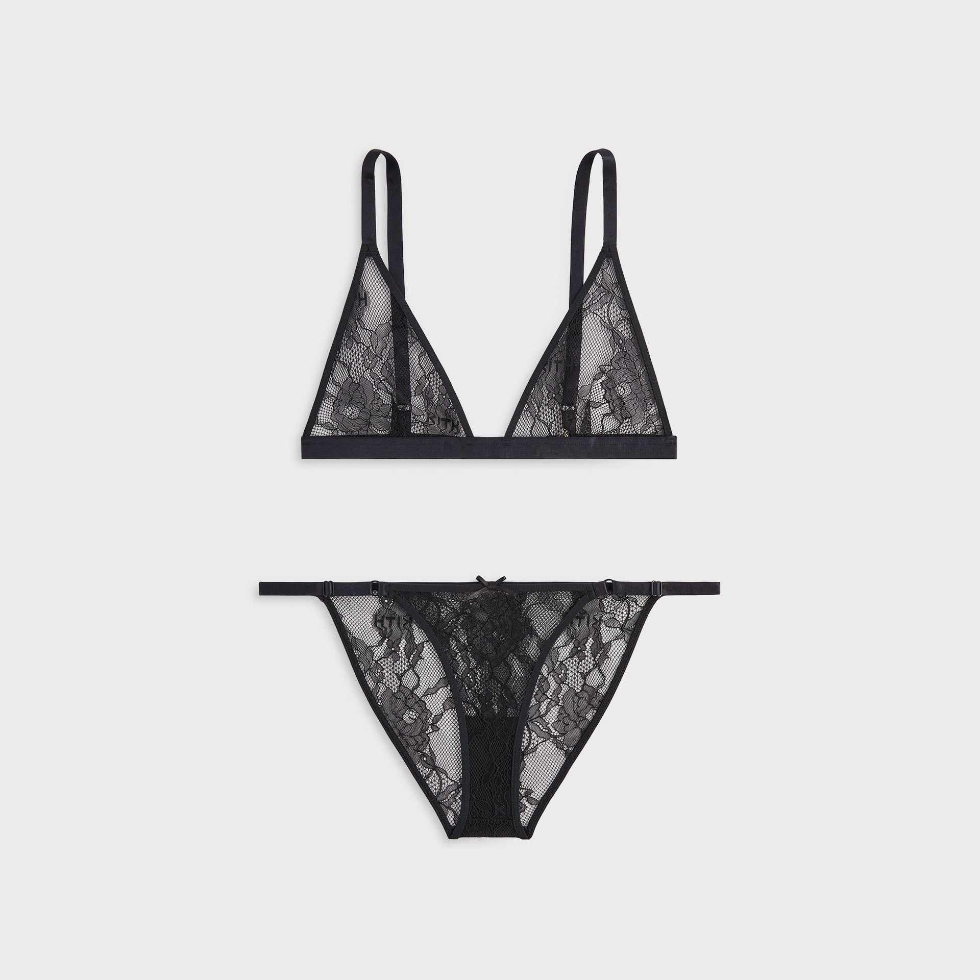Lisa for Kith Women Floral Lace Intimates Set - Black
