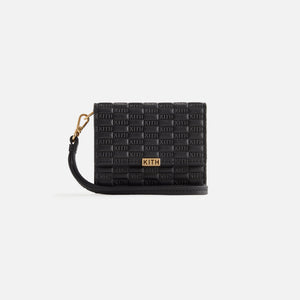 Kith Women Monogram Flap Wallet - Black