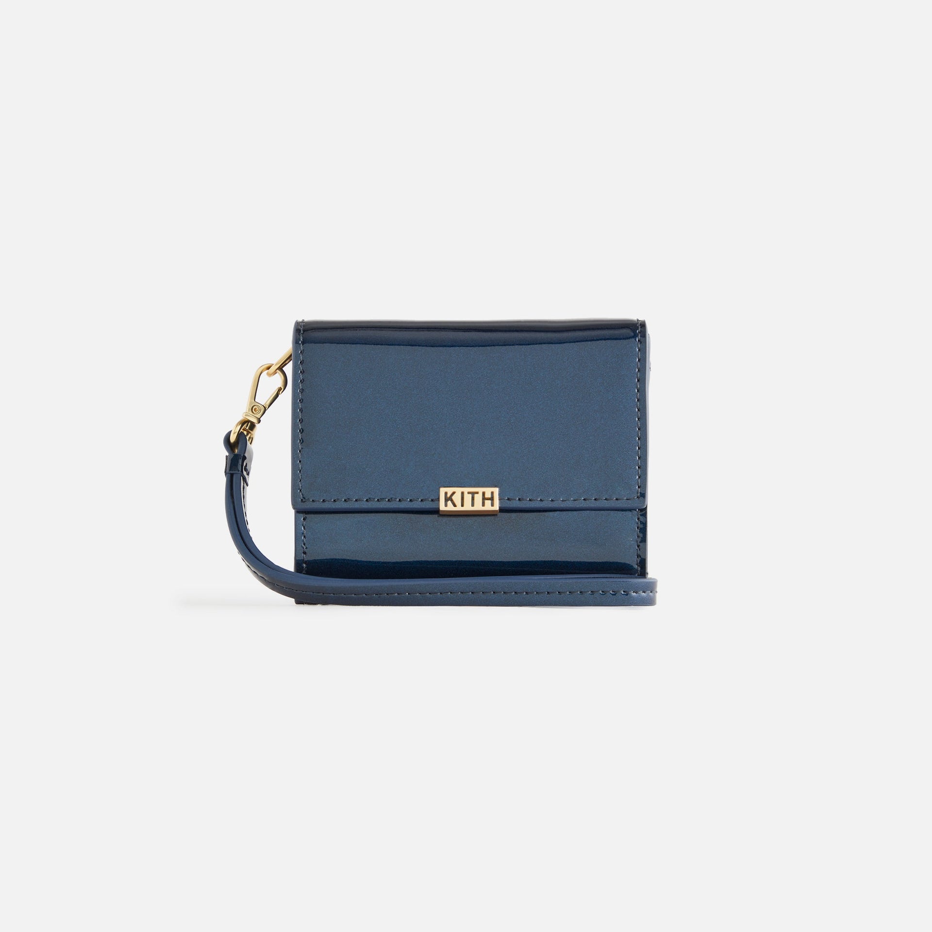 Kith Women Monogram Patent Leather Flap Wallet - True