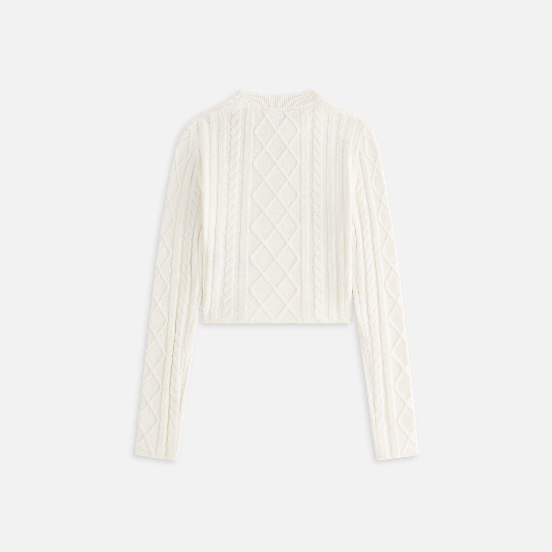 Kith Women Mulberry Cable Knit Crest Long Sleeve - Sandrift