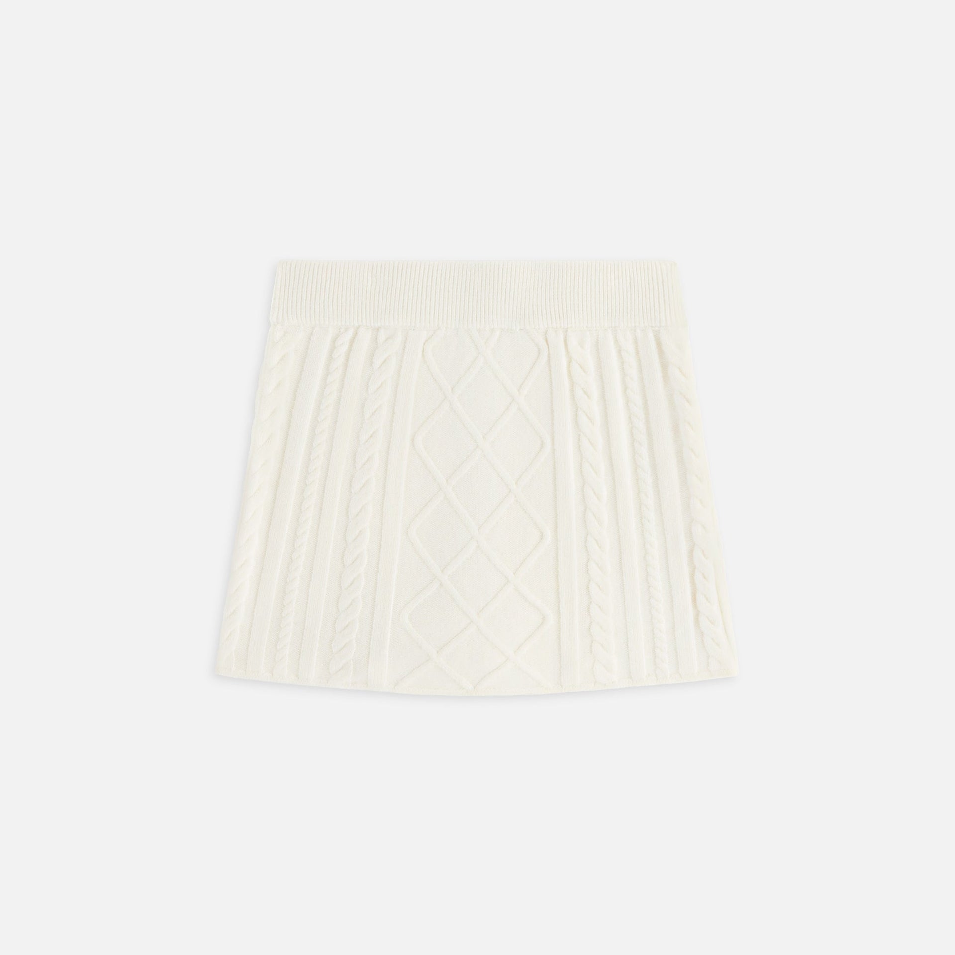 Kith Women Ember Cable Knit Mini Skort - Sandrift