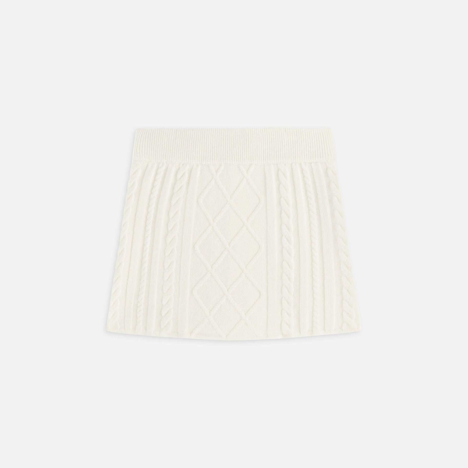 Kith Women Ember Cable Knit Mini Skort - Sandrift