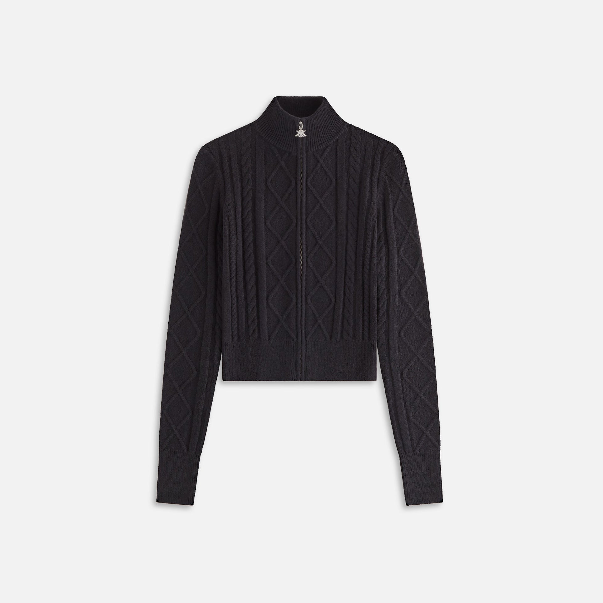 Kith Women Terrell Cable Knit Track Zip - Black