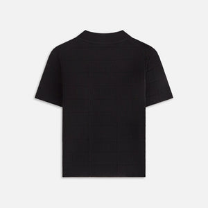 Kith Women Arys Monogram Pointelle Tee - Black