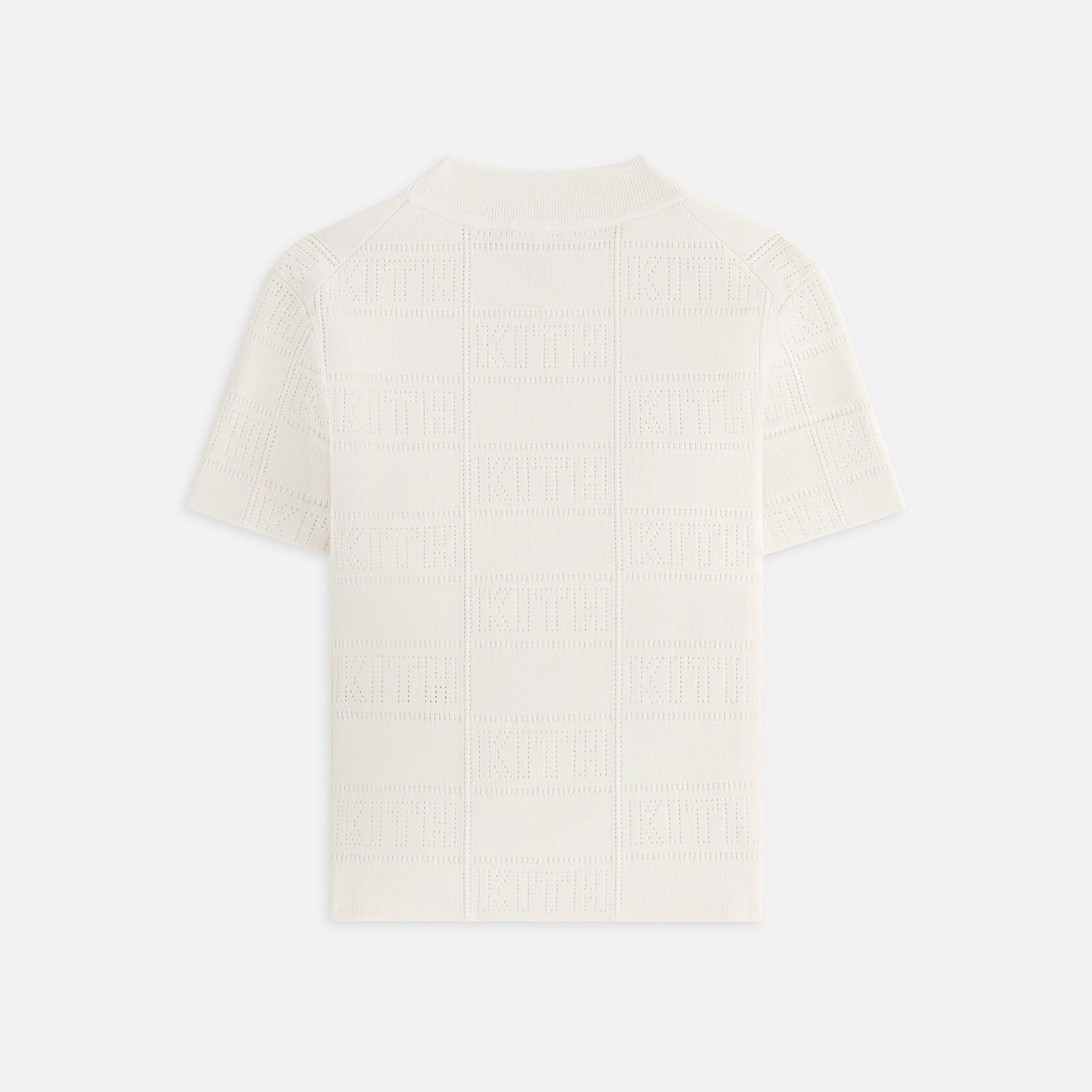 Kith Women Arys Monogram Pointelle Tee - Muslin