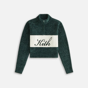 Kith Women Hunter II Chenille Script Quarter Zip - Stadium