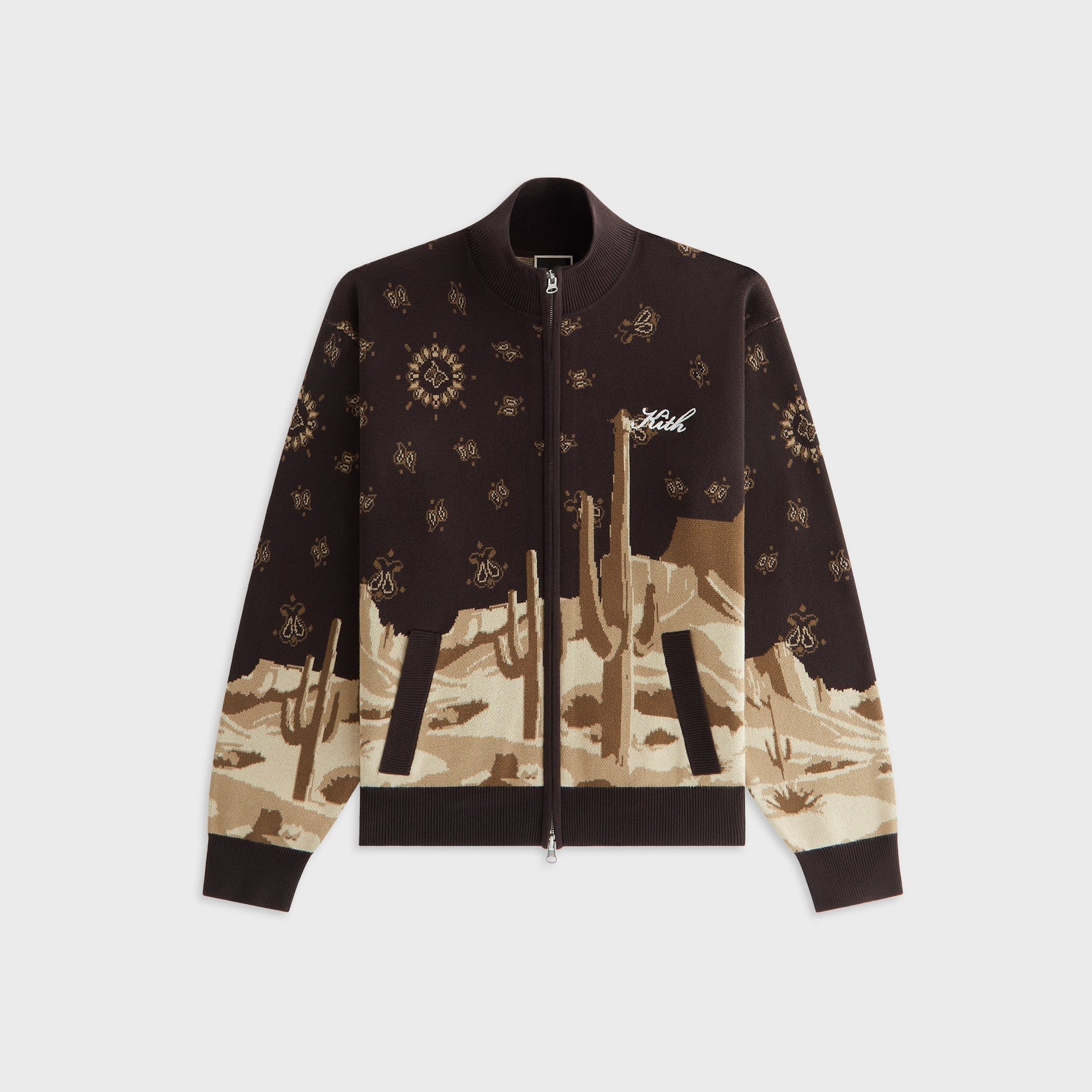Kith Women Oversized Wyler Desert Full Zip Sweater - Incognito - PH